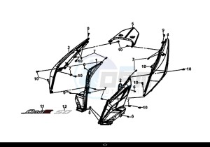 ORBIT III 50 (45 KM/H) (XE05W1-EU) (L8-M0) drawing BODY COVER