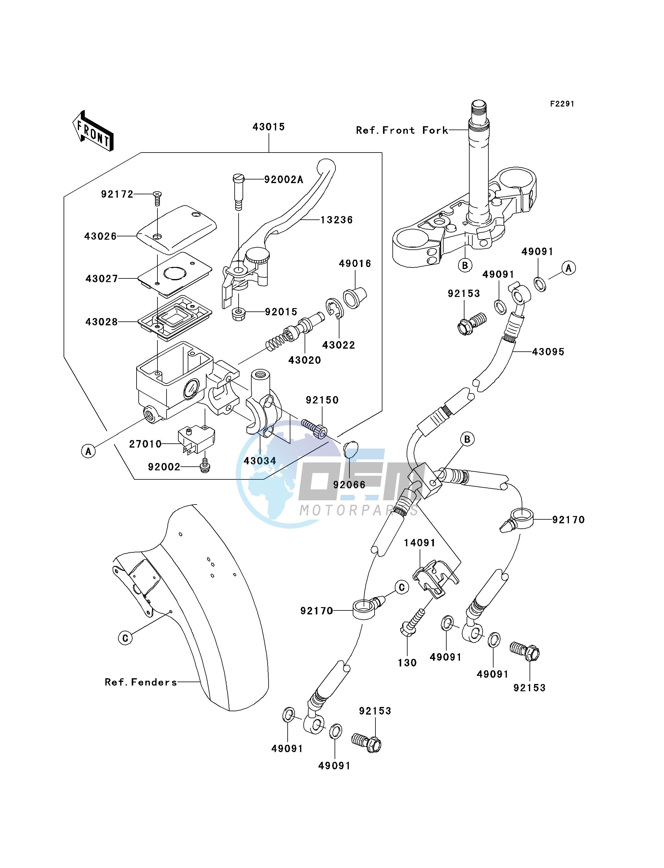 FRONT MASTER CYLINDER