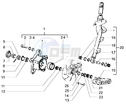 Zip 50 SP drawing Steering column - disc brake