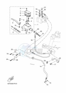 MT-125 ABS MT125-A (BR37) drawing FRONT MASTER CYLINDER