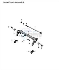 FIGHT 4 50 2T ICEBLADE drawing ENGINE BRACKET