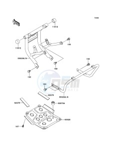 KLF250 KLF250A8F EU GB drawing Guard(s)