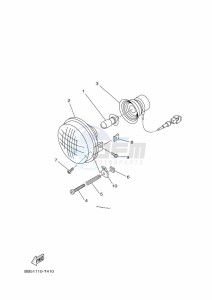 YFM450FWBD KODIAK 450 EPS (BEYB) drawing HEADLIGHT