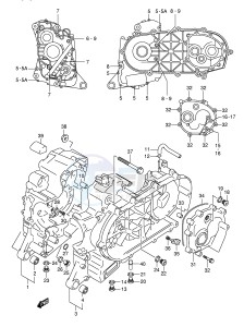 AN250 (E2) Burgman drawing CRANKCASE