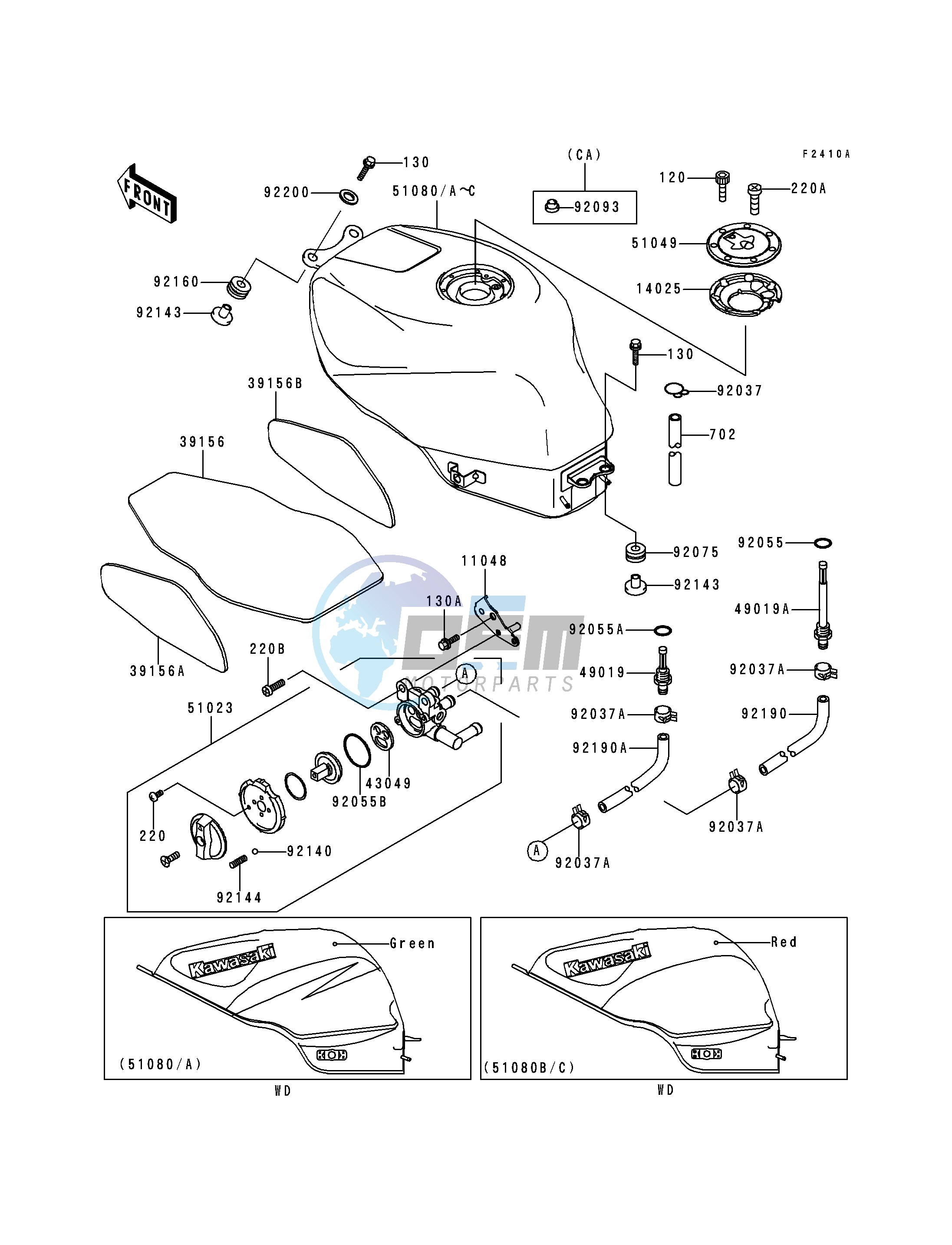 FUEL TANK -- ZX600-F2- -