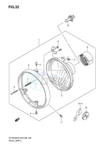 SV1000 (E3-E28) drawing HEADLAMP (SV1000)