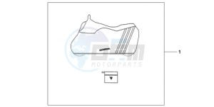 CB600F9 Spain - (SP / 25K) drawing BODY COVER L