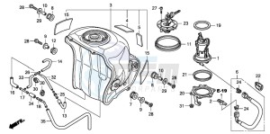 CBR1000RR drawing FUEL TANK/FUEL PUMP