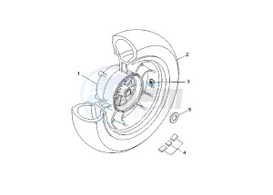 XC VERSITY 300 drawing REAR WHEEL