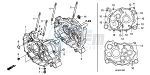 TRX420FPMA U / PS 4WD drawing CRANKCASE