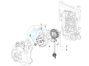 GTV 125 4T Navy (Euro 3) drawing Flywheel magneto