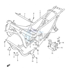 GSX750F (E28) drawing FRAME