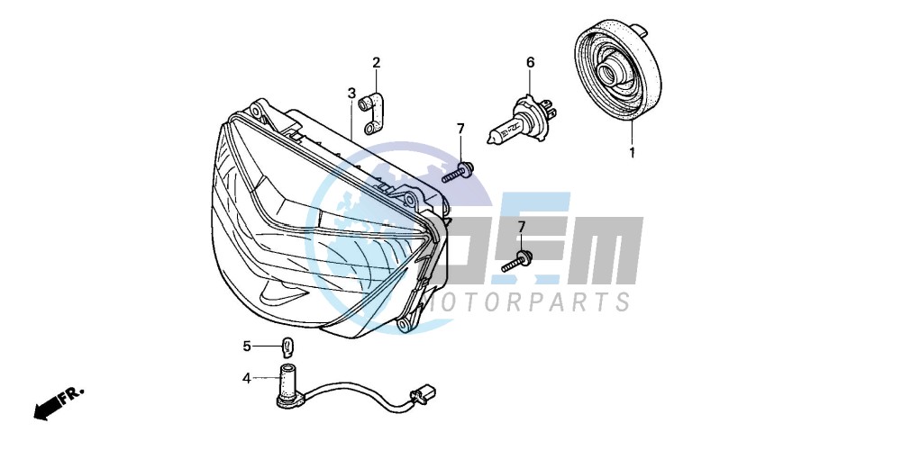 HEADLIGHT (CB600F22)