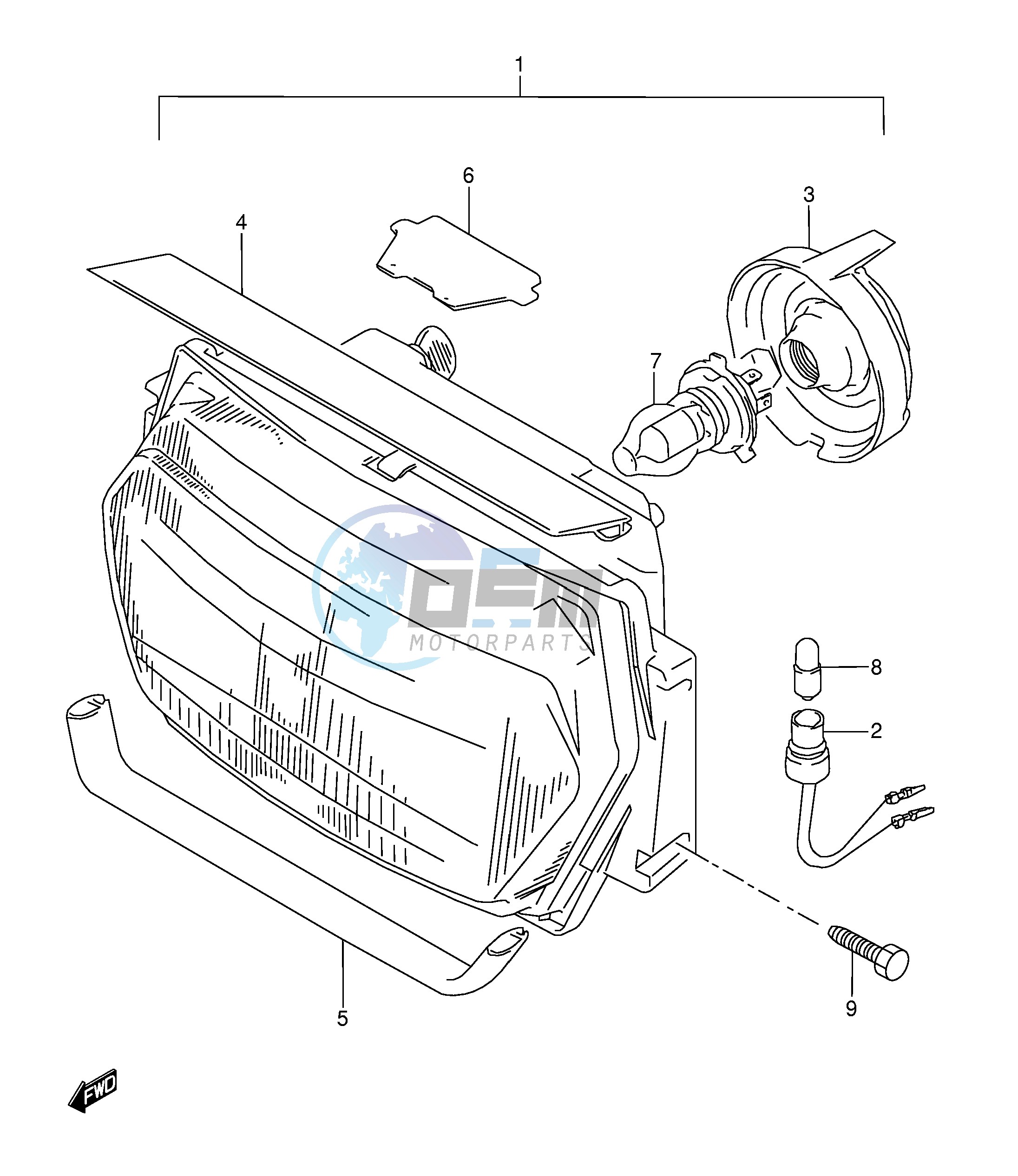 HEADLAMP (MODEL P R)