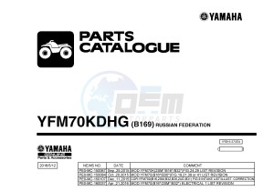 YFM700FWB KODIAK 700 CAMO (B169) drawing .1-Front-Page