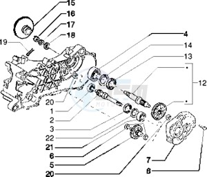 Typhoon 125 drawing Rear wheel shaft