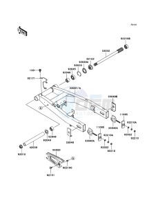 Z750 ZR750L9F GB XX (EU ME A(FRICA) drawing Swingarm