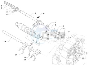 V7 II Stornello ABS 750 (USA) drawing Gear box selector