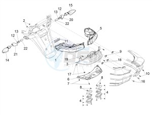 MP3 500 MAXI SPORT BUSINESS ADVANCED E4 ABS (EMEA) drawing Rear headlamps - Turn signal lamps