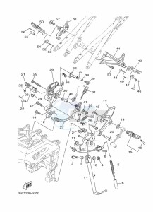 MT-09 MTN850-A (BS2V) drawing STAND & FOOTREST