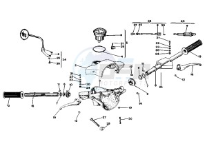 PXE ARCOBALENO 125 drawing Handlebar