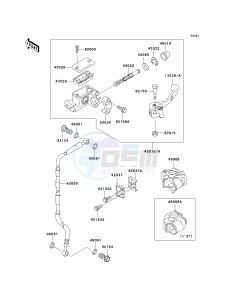 KX 65 A [KX65 MONSTER ENERGY] (A6F - A9FA) A7F drawing FRONT MASTER CYLINDER