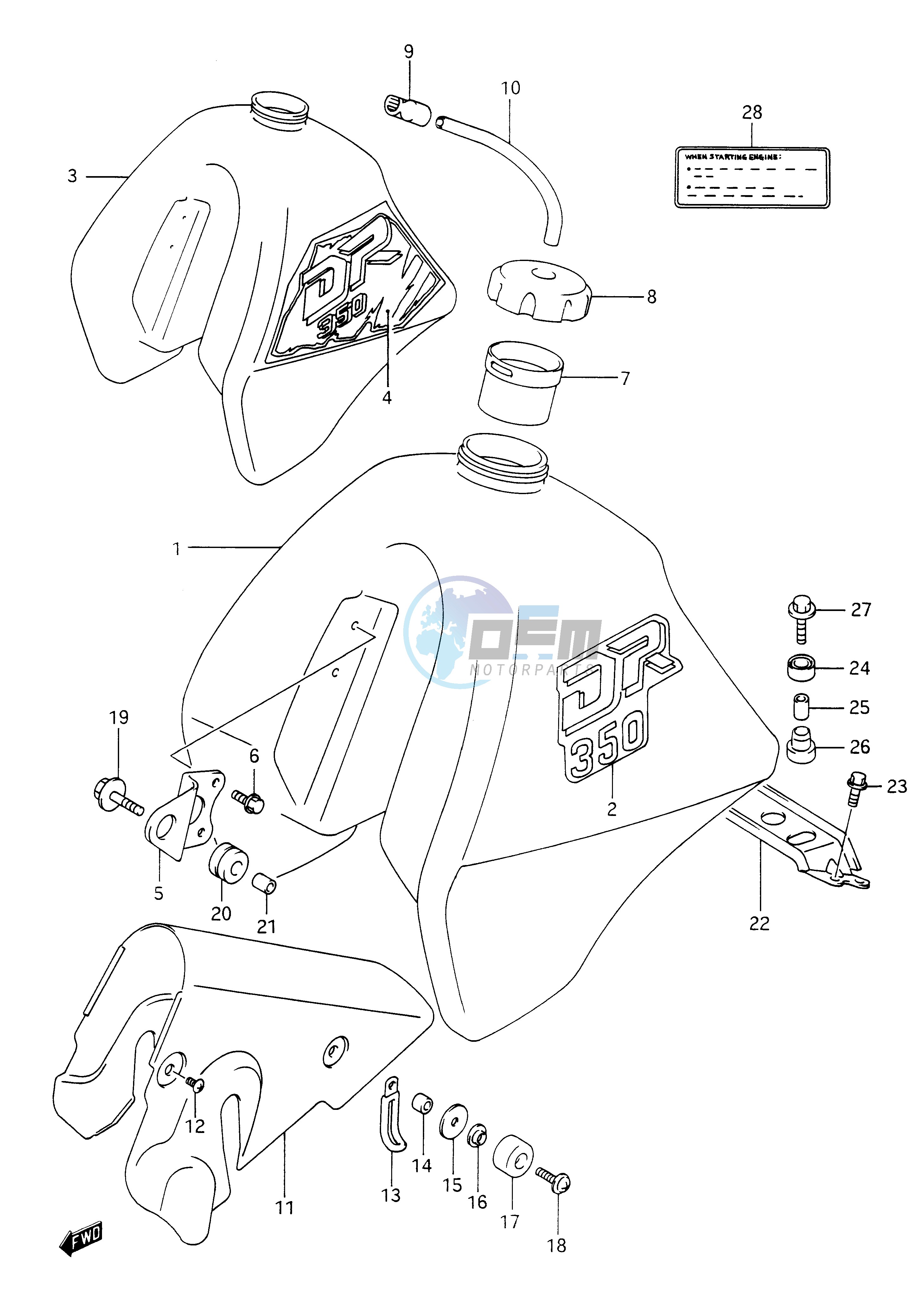 FUEL TANK (MODEL L M)