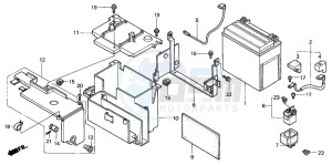 VT750CD3 drawing BATTERY