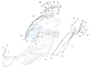 LIBERTY 50 IGET 4T 3V E4-2020 (APAC) drawing Side cover - Spoiler