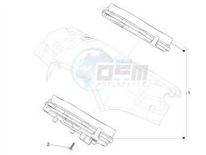 SPRINT 125CC 4T 3V IGET E4 ABS (APAC) drawing Meter combination - Cruscotto