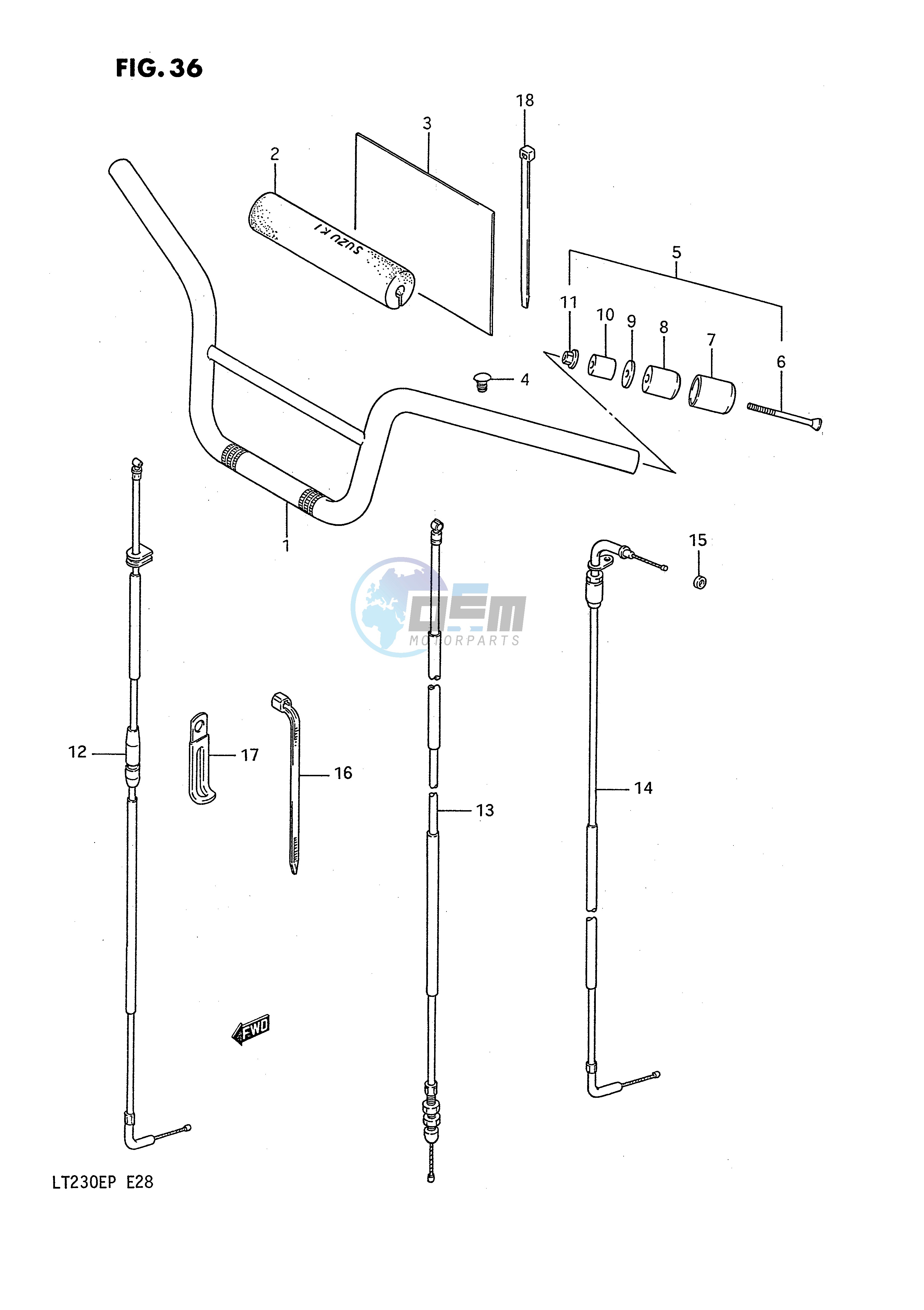 HANDLEBAR - CONTROL CABLE