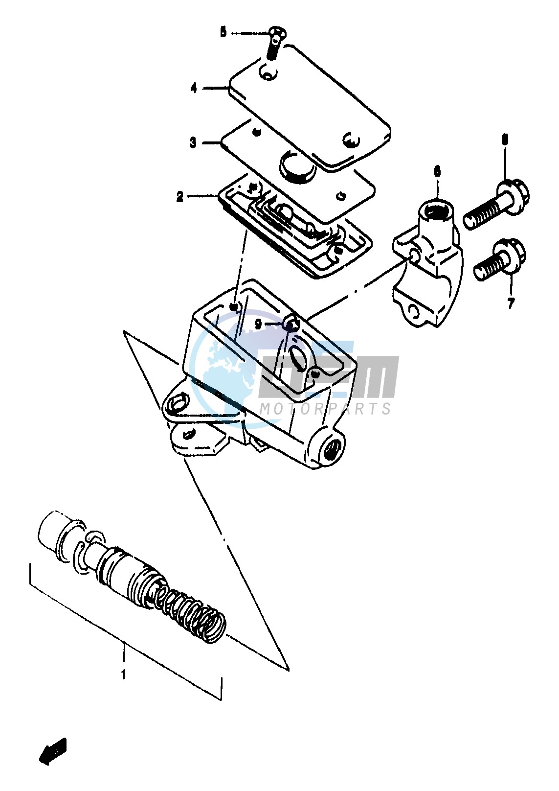 FRONT MASTER CYLINDER (GSF1200SAV SAW SAX SAY)