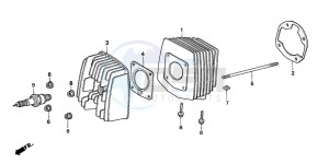 PK50M drawing CYLINDER/CYLINDER HEAD