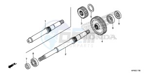 TRX420FPED TRX420 Europe Direct - (ED) drawing FINAL SHAFT