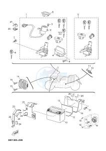 YP125R X-MAX125 X-MAX125 (2ABA 2ABA 2ABA) drawing ELECTRICAL 1