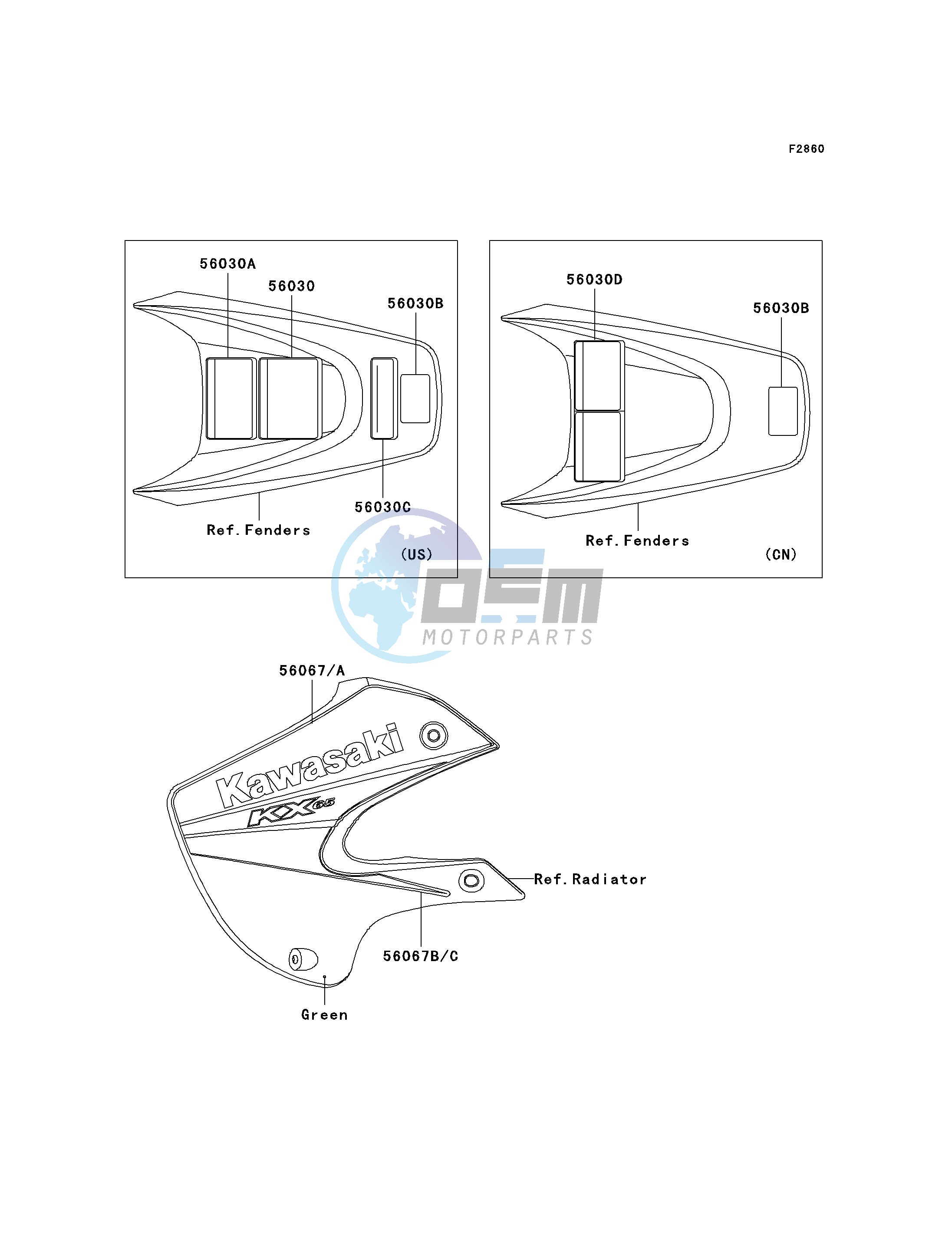 LABELS-- GREEN- --- A6F- -