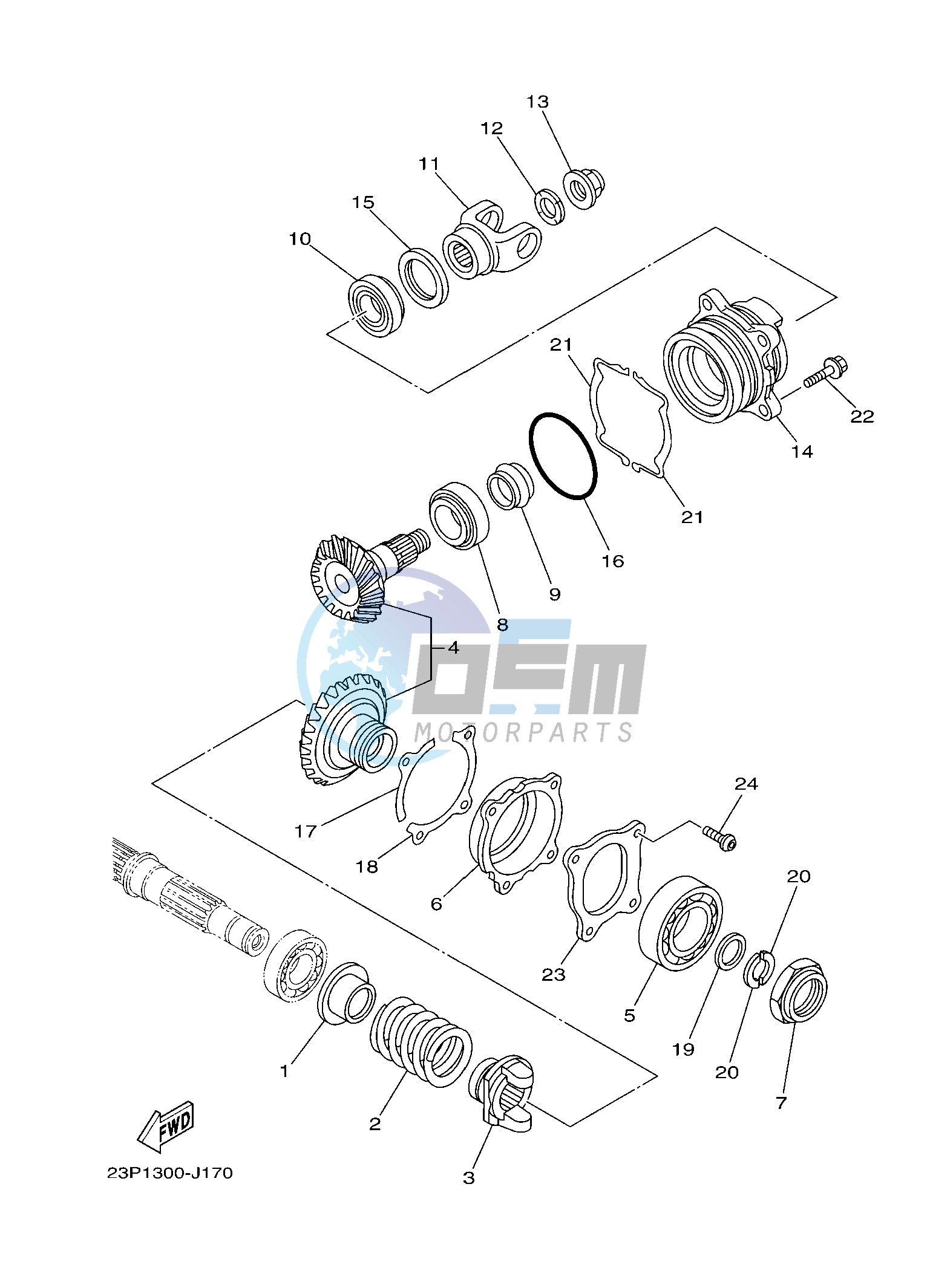 MIDDLE DRIVE GEAR