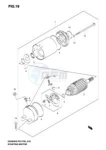 GS500 (P3) drawing STARTING MOTOR