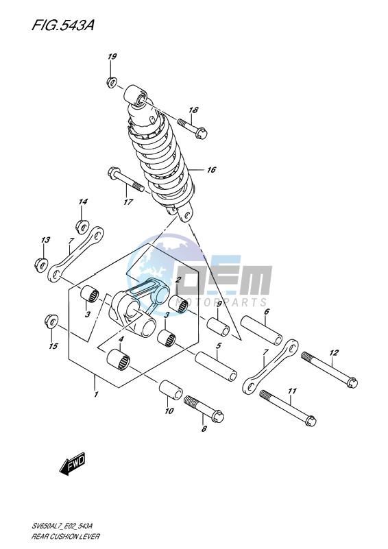 REAR CUSHION LEVER