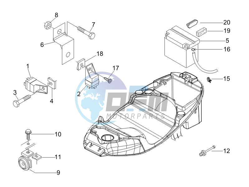 Remote control switches - Battery - Horn