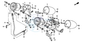 GL1500CT VALKYRIE drawing METER