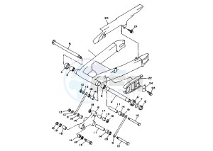 TRX 850 drawing REAR ARM