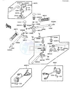 ZX 750 A [GPZ 750] (A1-A2) [GPZ 750] drawing HANDLEBAR