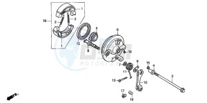 PK50S drawing FRONT BRAKE PANEL