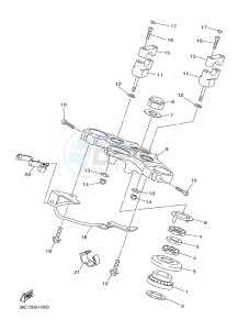 XJ6F 600 DIVERSION F (1CWP 1CWN) drawing STEERING