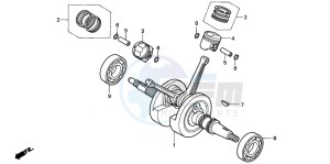 VT125C2 drawing CRANKSHAFT/PISTON