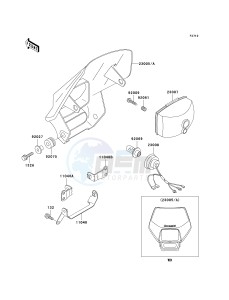 KDX 200 H (H10-H11) drawing HEADLIGHT-- S- -