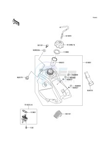 KX 65 A [KX65 MONSTER ENERGY] (A6F - A9FA) A9FA drawing FUEL TANK