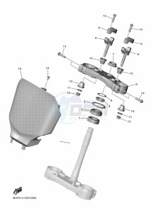 YZ450F (BHR2) drawing STEERING