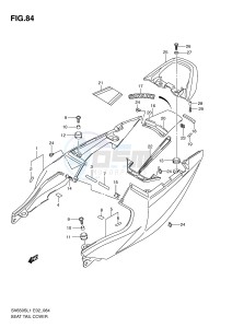 SV650S (E2) drawing SEAT TAIL COVER